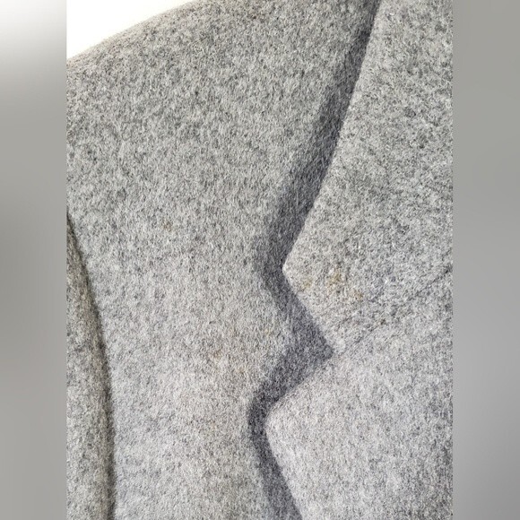 Cashmere & Wool Blend Men's Gray Dress Coat Size 42 - Picture 12 of 12